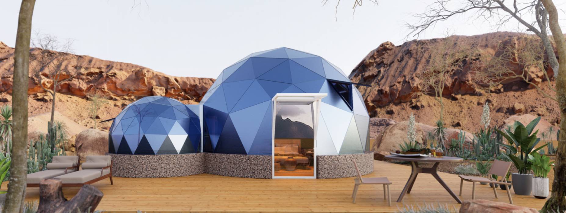 公安县球形智能光伏玻璃星空房